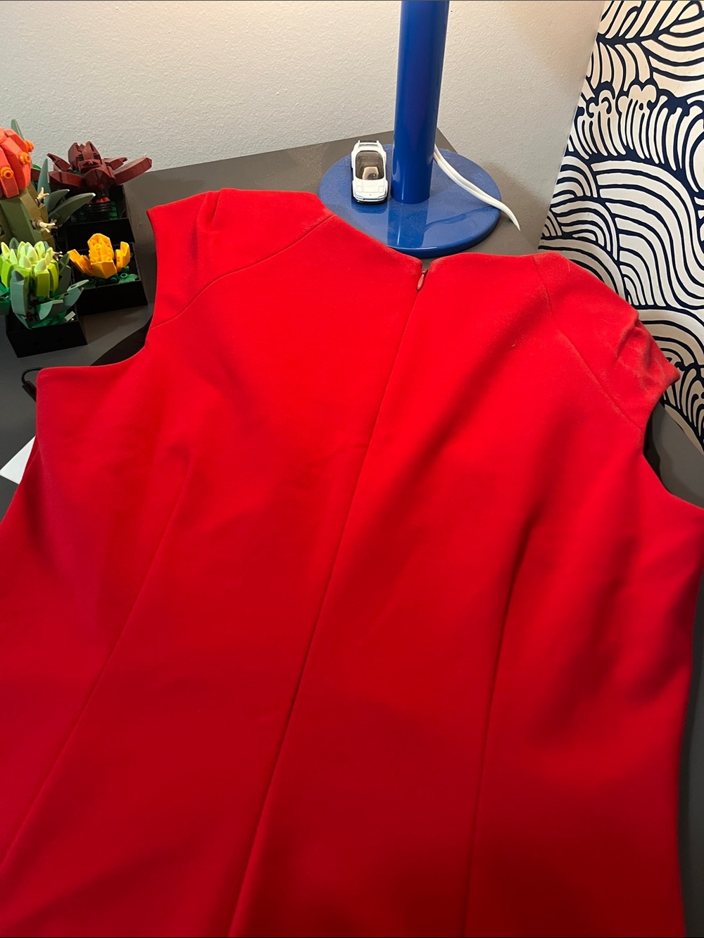 Calvin Klein Red Midi Sheath Dress - Picture 5 of 8